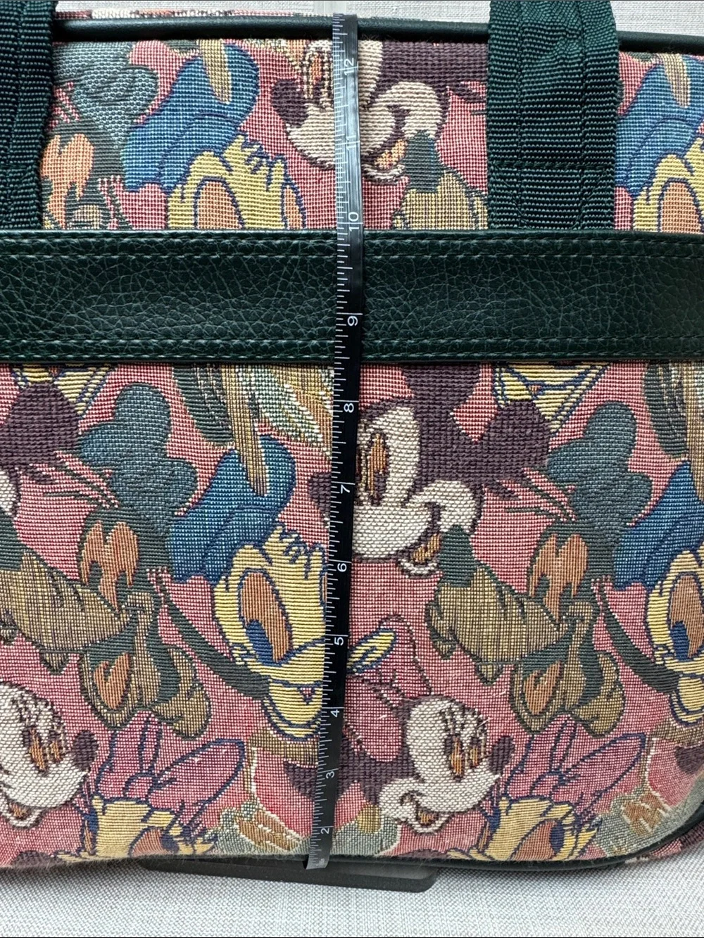Disney Green Multi-Character Canvas Laptop Bag